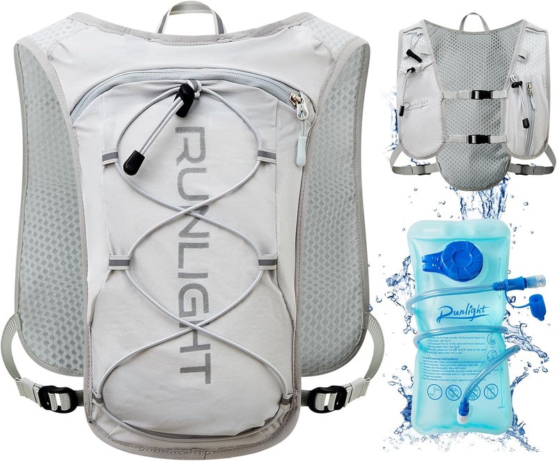 Runlight Running Vest for Women Men Lightweight Hydration Backpack Pack with 1.5L Water Bladder Bag Hydro Daypack for Hiking,Trail,Skiing,Camping,Cycling,Race,Marathon - Image 1